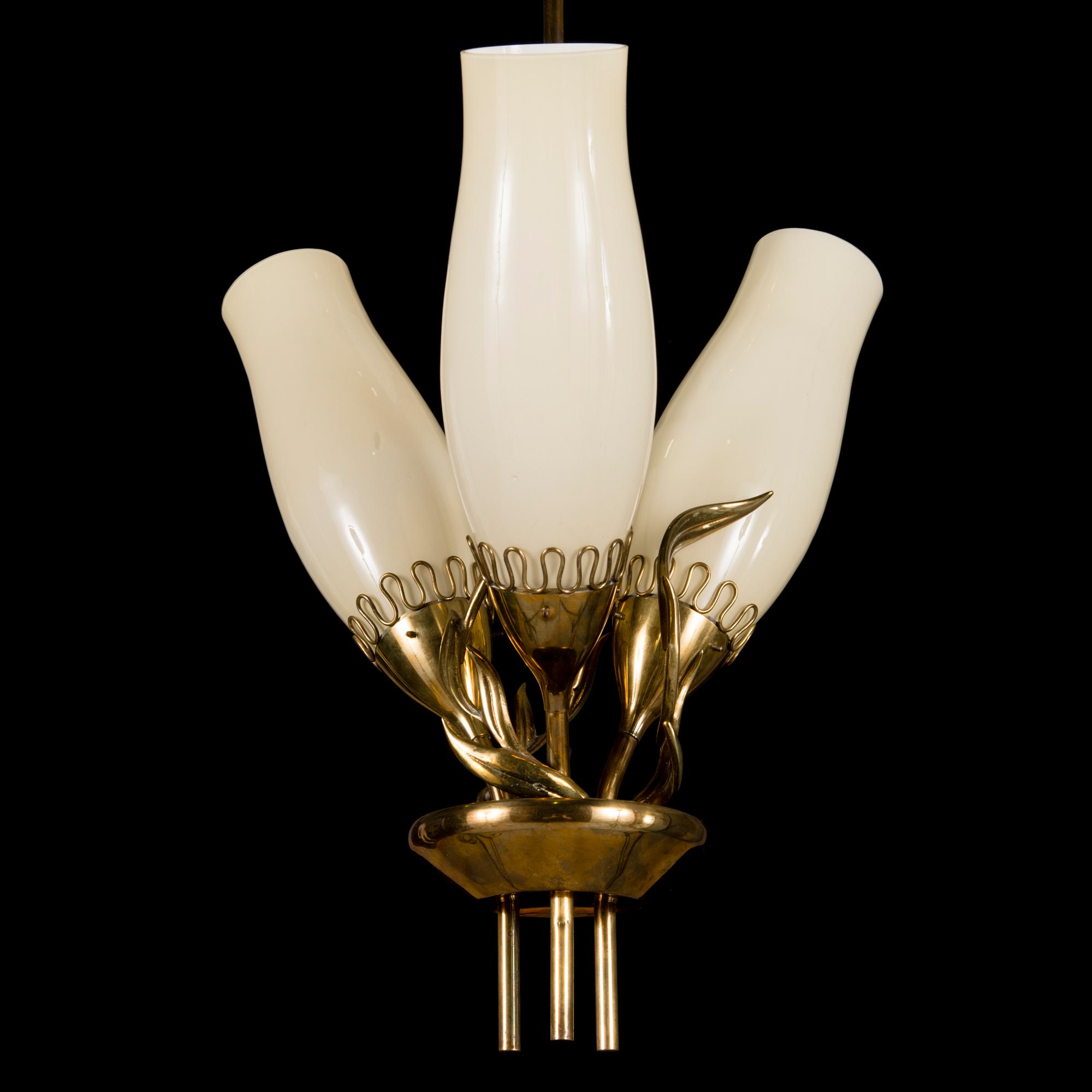 MAURI ALMARI, a mid 20th century, '71020' chandelier for Idman.