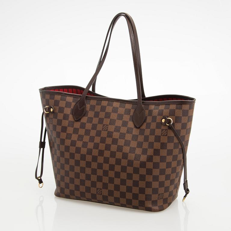 Louis Vuitton, a 'Neverfull MM' Damier Ebene Bag.