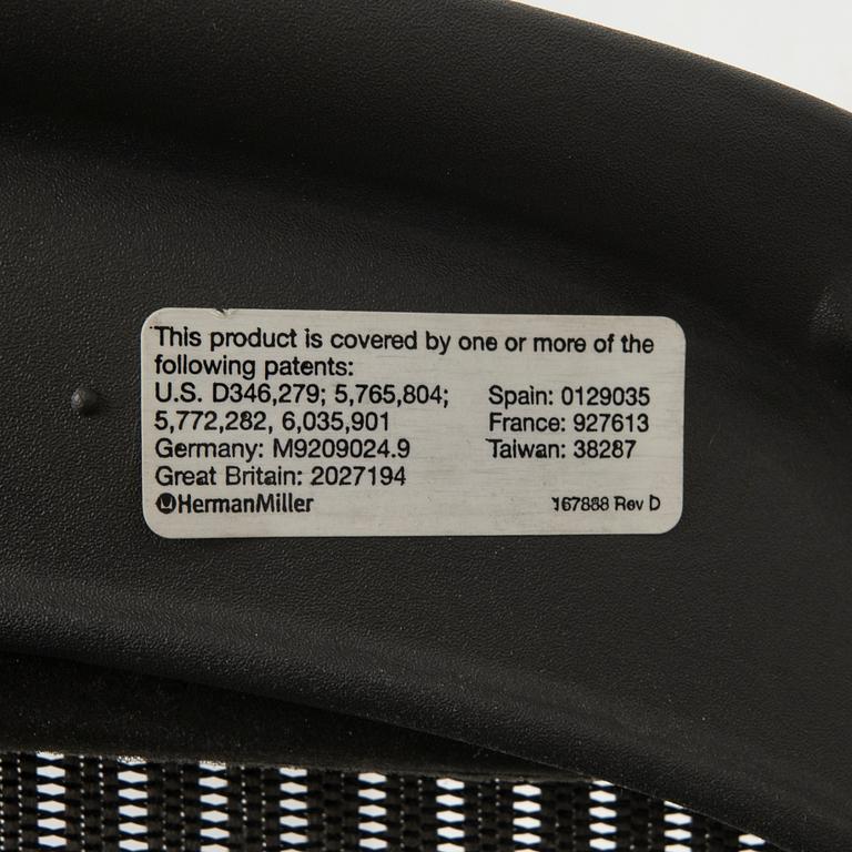 Don Chadwick/Bill Stump, office chair, “Aeron”, Herman Miller.
