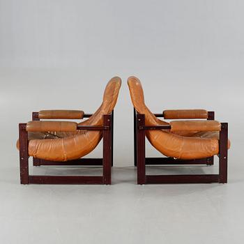 A pair of lounge chairs, 'MP 173', by Percival Lafer, MP Lafer, Brazil, purchased 1976.