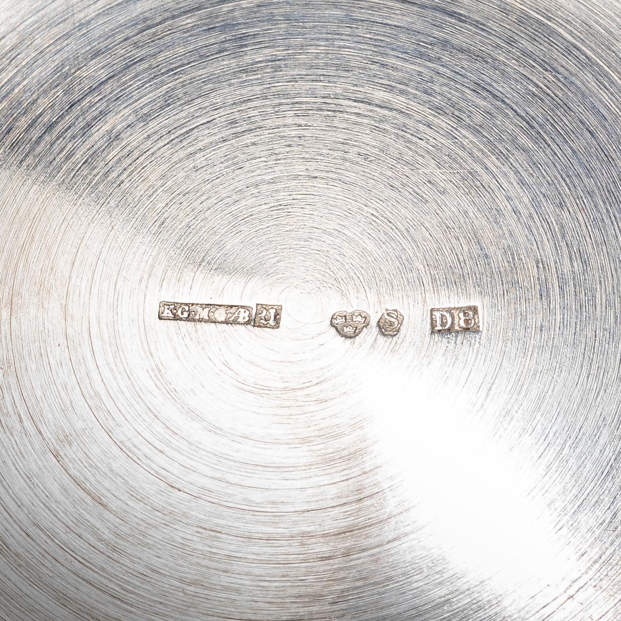 Three silver bowls , including GAB, 20th century.