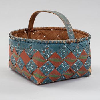 a swedish basket from the middle of the 19th century.