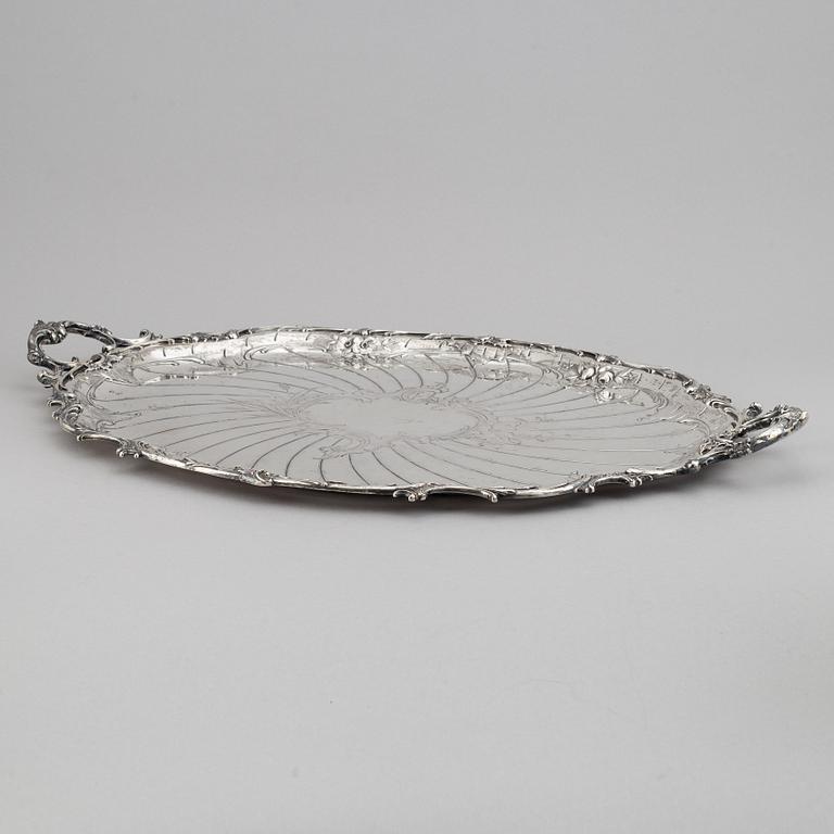 A German rococo style silver tea- and coffee service.