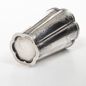 Tage Göthlin, vase, silver, Tenn & Silver Ab, Tesi, Gothenburg 1952.