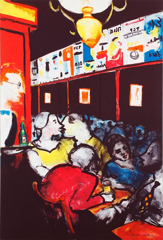 PETER DAHL, färglitografi, sign o numr 312/375.