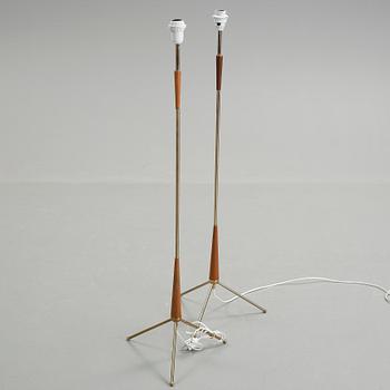 GOLVLAMPOR, ett par, 1950-/60-tal.