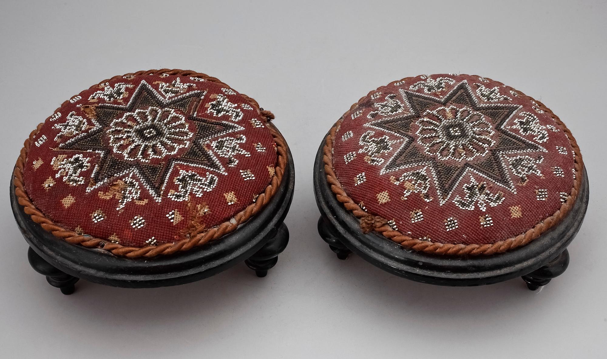 FOTPALLAR, ett par, 1800-talets andra hälft.