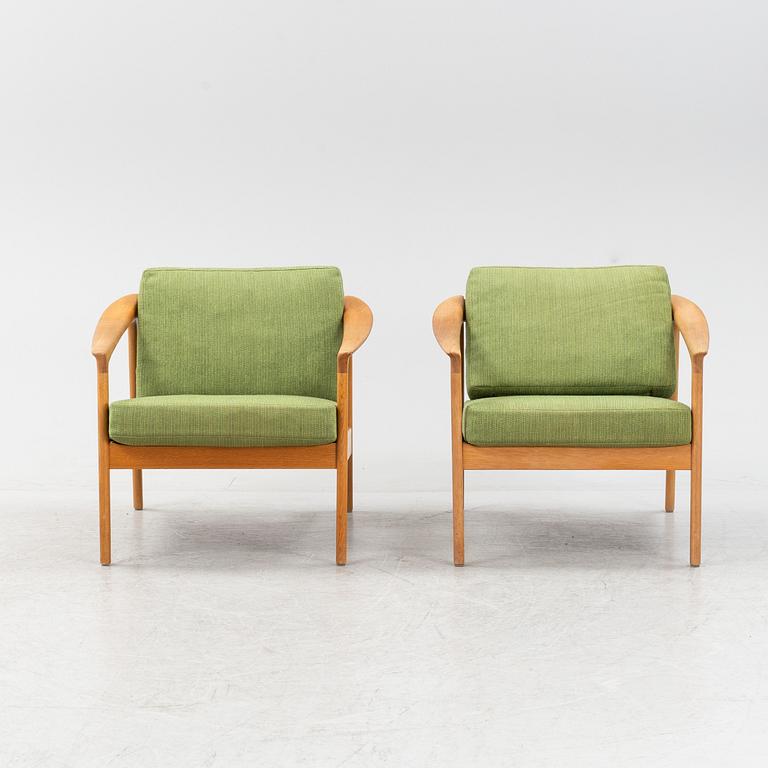 Folke Ohlsson, a apir of 'Monterey' armchairs, Bodafors, Sweden 1962.