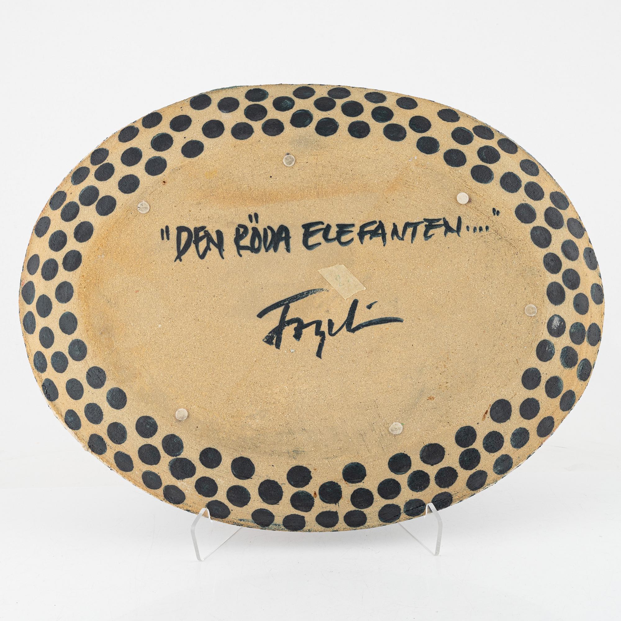 Herman Fogelin, fat, "Den röda elefanten".