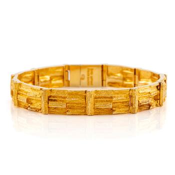 395. Björn Weckström, bracelet, 18K gold, "Cascade".
