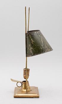 LÄSLJUSSTAKE, mässing, 1800-tal.