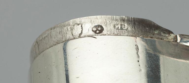 SNUSDOSA, silver, Stockholm 1700-tal. Vikt 109 g.