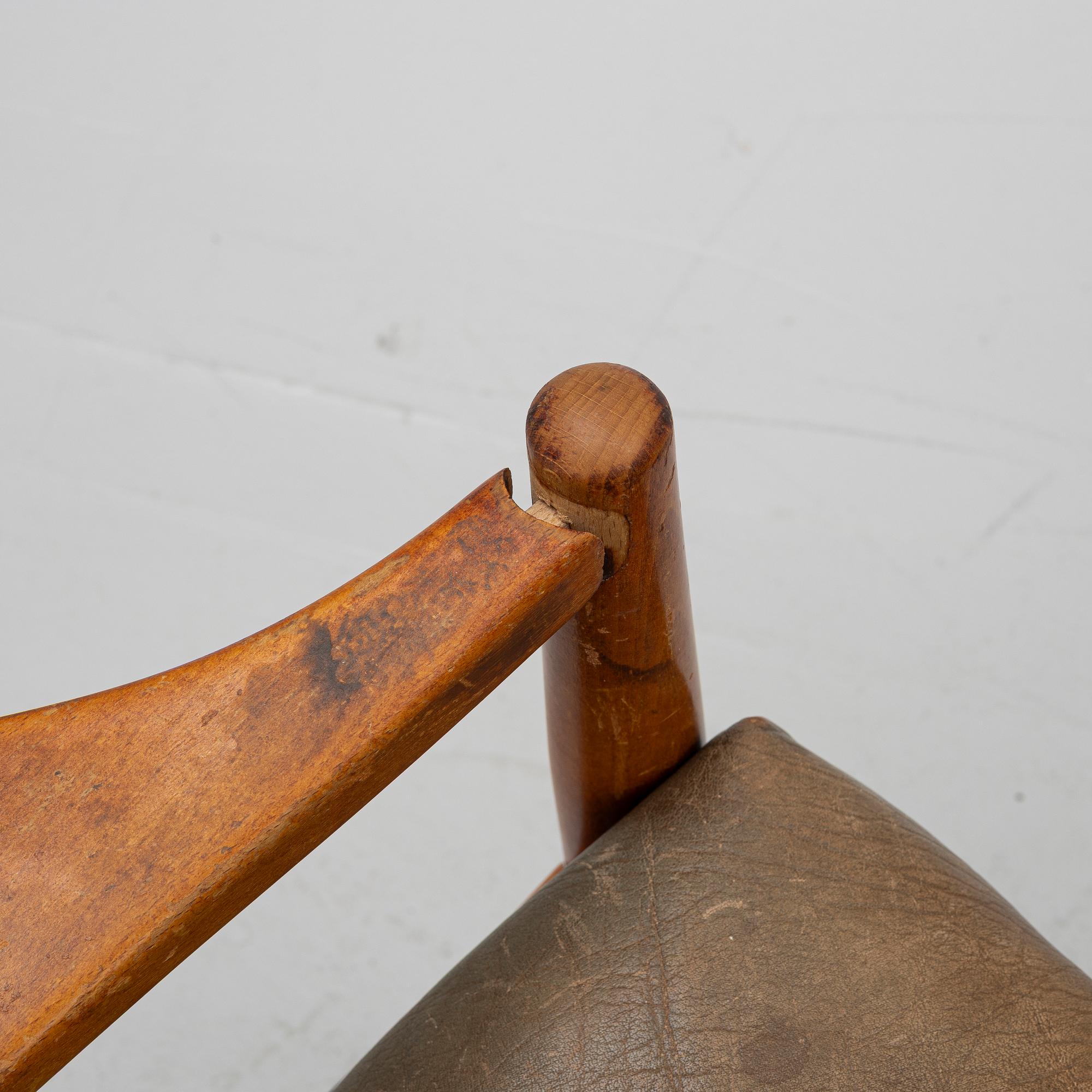 Ingemar Thillmark, armchairs, 2 pcs, "Läckö high" and "Läckö low", OPE, second half of the 20th century.
