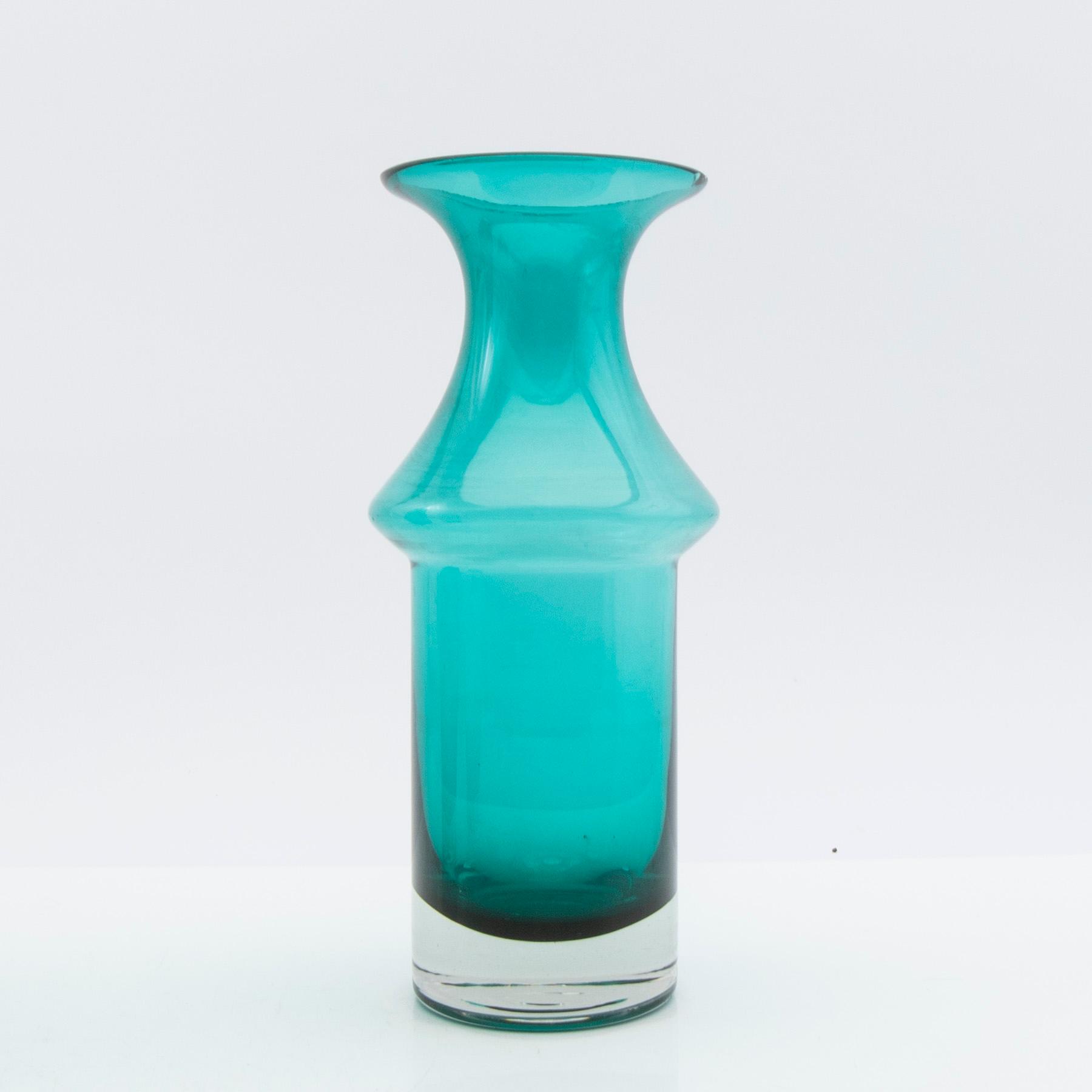 Tamara Aladin, Vases, 4 pcs, glass, Riihimäen Lasi, Finland, 1960s/70s.