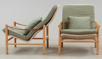 FÅTÖLJER, ett par, "Junker", design Bror Boije, Dux.