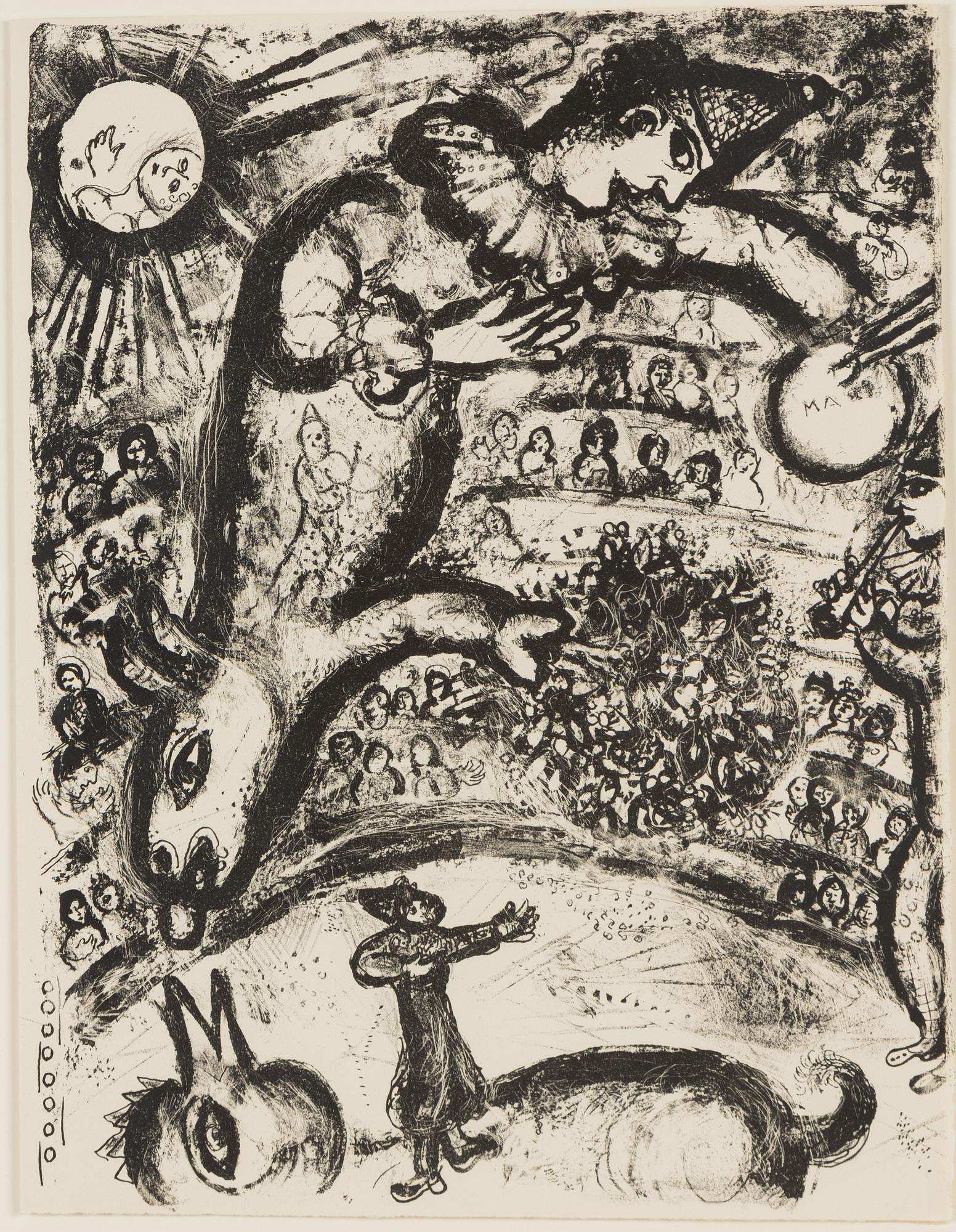 Marc Chagall, lithograph, 1967.