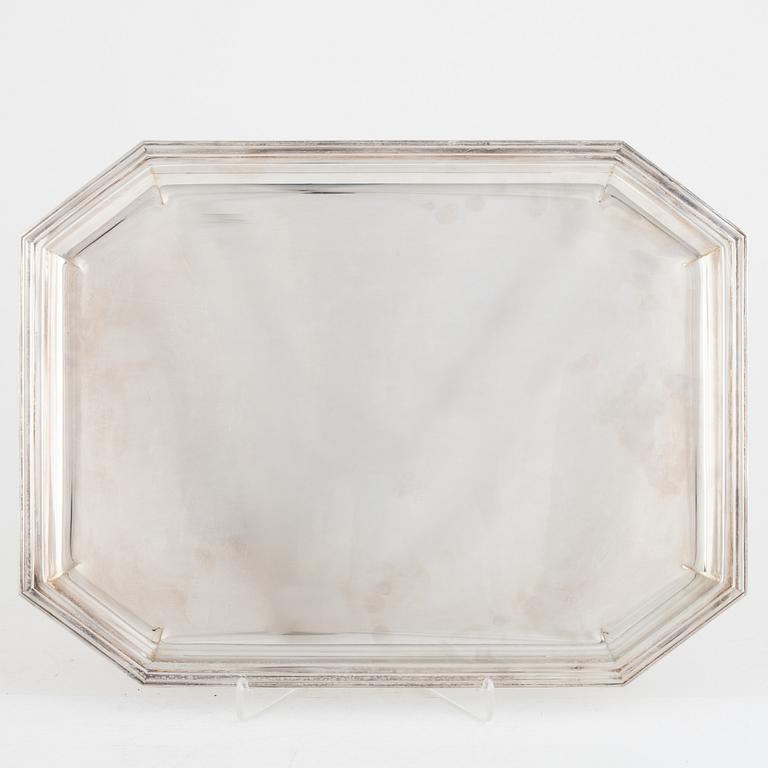 A silver tray, Boggiali, Italy, second half of the 20th century.