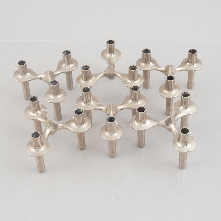 Caesar Stoffic & Fritz Nagel, candlesticks, 6 pcs, Germany.