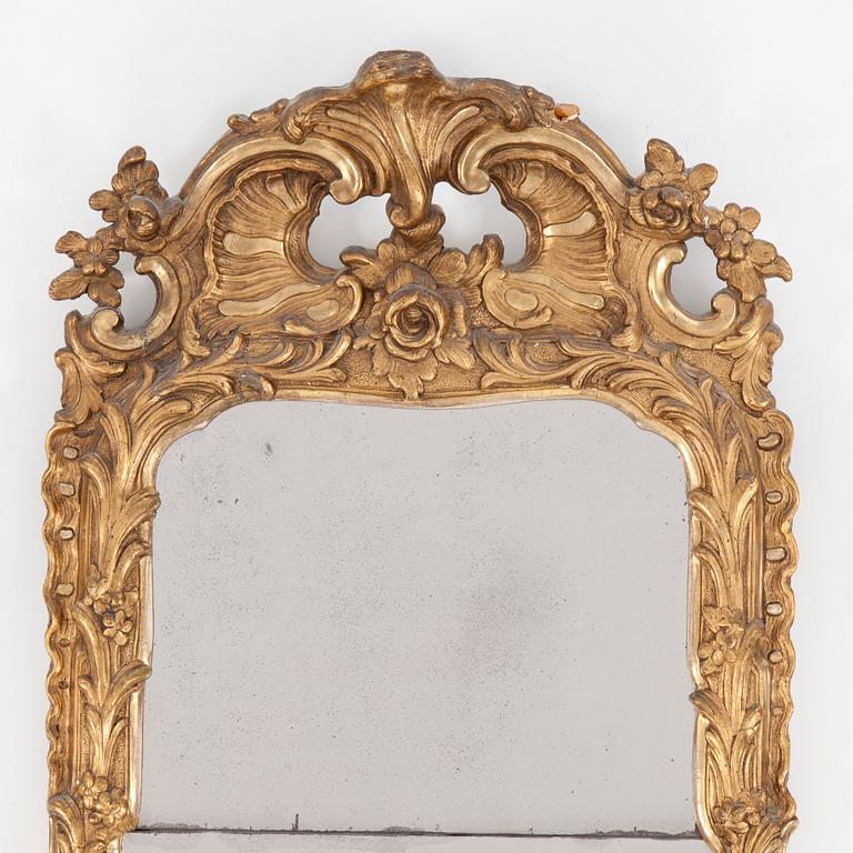 Rokoko, A Swedish Rococo 18th century mirror.