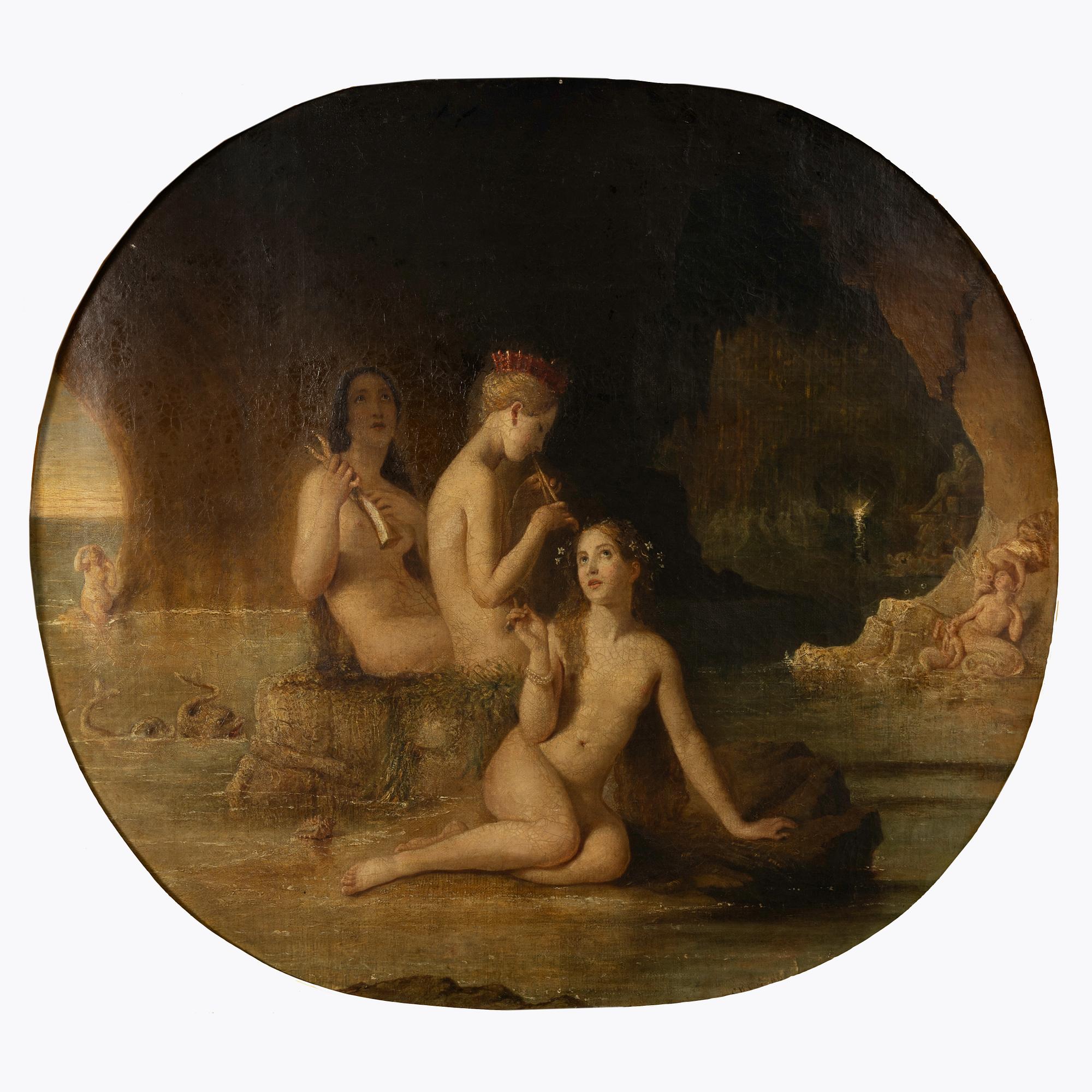 Charles West Cope, attributed to, Three nymphs.