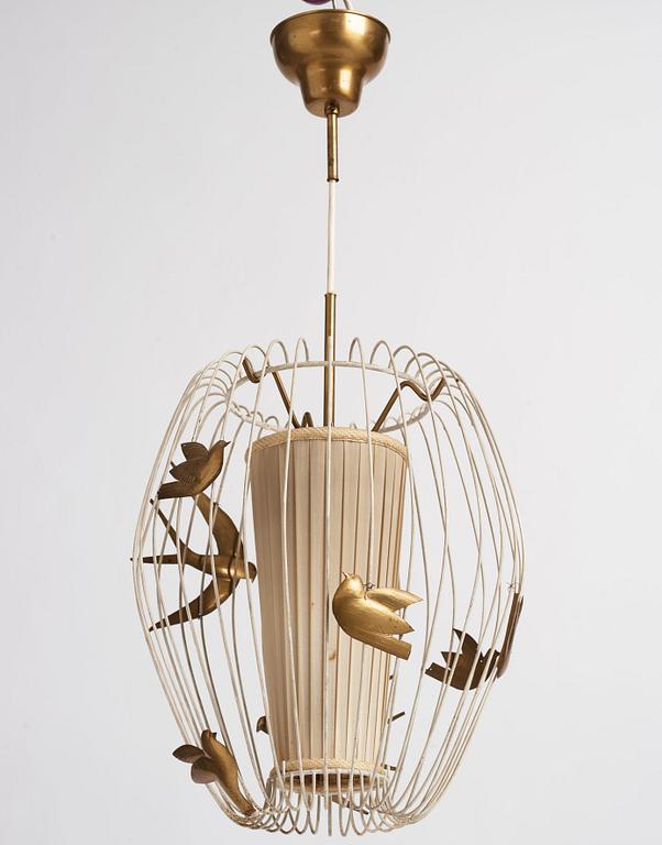 Hans Bergström, a ceiling lamp, model "3", ateljé Lyktan, Åhus, Sweden 1940-50s.