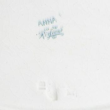 Matservis, 88 delar, flintgods, "Grön Anna", Rörstrand, varierande åldrar.