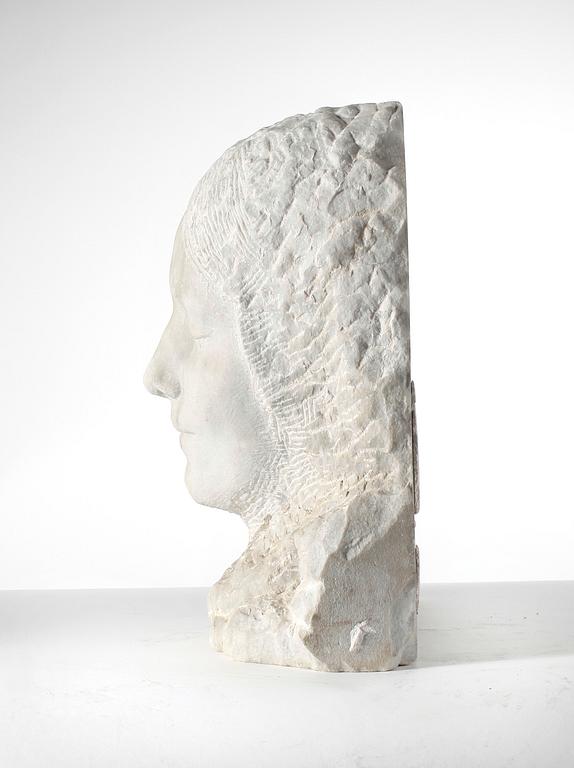 OKÄND KONSTNÄR, skulptur, marmor. Tidigt 1900-tal.