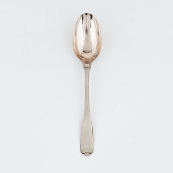A Silver Serving Spoon, mark of CG Kunzel, Dresden circa 1800.