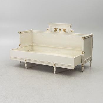 Sofa bed, late Gustavian style, 19th century.