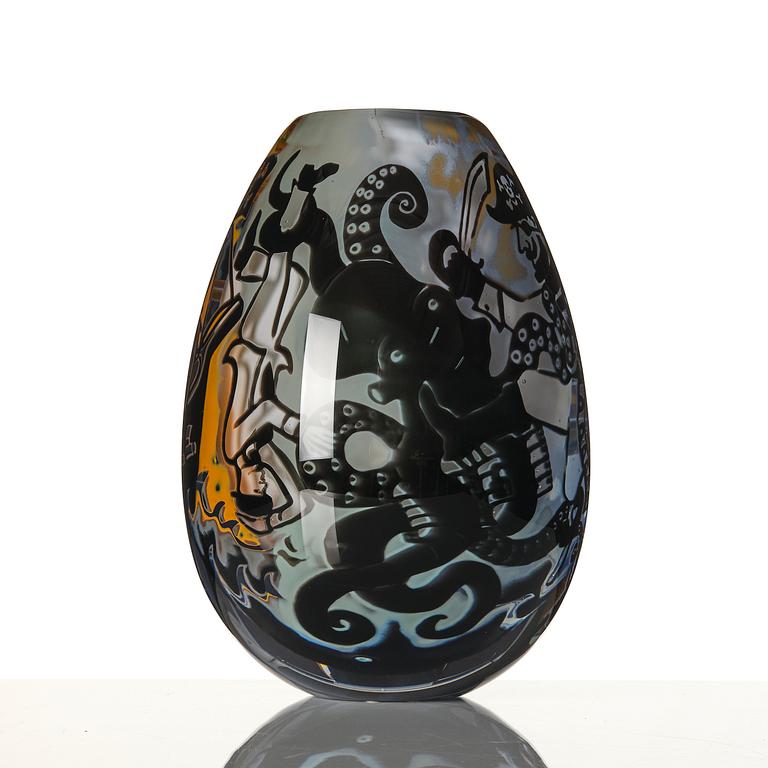 Robert Oldergaarden, "Treasure Island", unik vas, graalteknik, 2010.