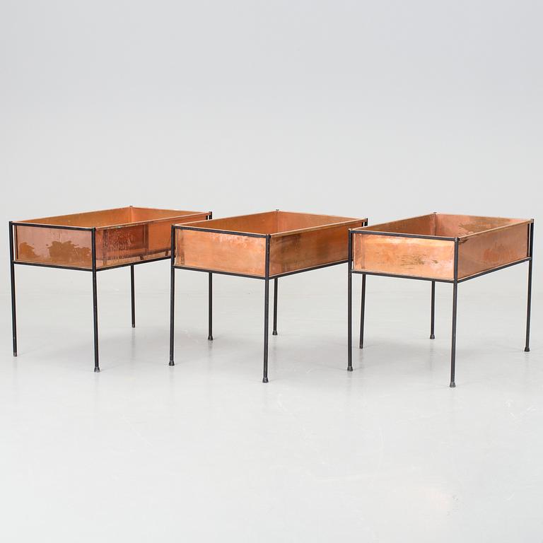 A pair of 20th century flower boxes from Gnosjö Konstsmide.