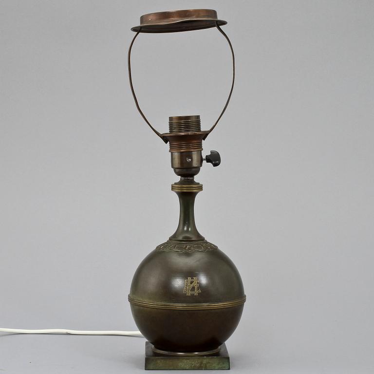 BORDSLAMPA, art deco, 1920/30-tal.