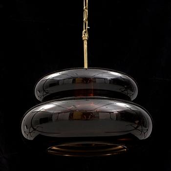 TAKLAMPA, "Bubblan", Carl Fagerlund, Orrefors, 1960-70-tal.