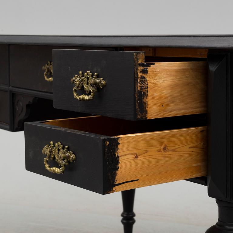 a painted neo Renaissance writing desk from the late 19th century.