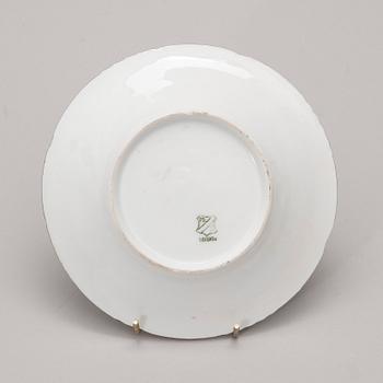 TEKOPPAR, 12 st, porslin, "London" Pfeiffer & Löwenstein, Schlackenwerth, Böhmen, sekelskiftet 1800/1900.
