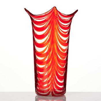 Tyra Lundgren, a 'Fenicio' model 3863 glass vase, Venini, Murano, Italy 1950s-60s.