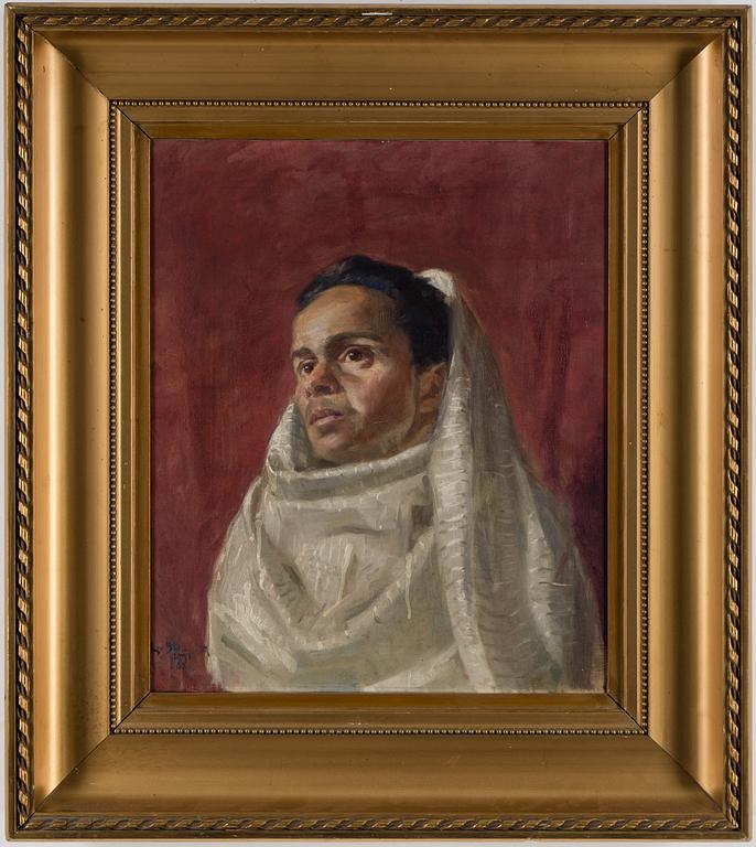 LEO BELMONTE, oil on canvas, signed and dated 1891.
