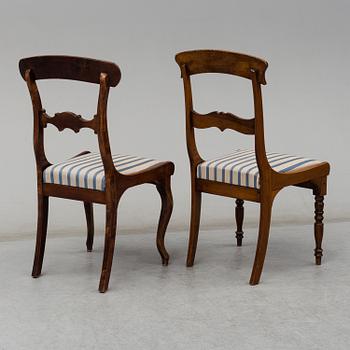 MATSALSMÖBEL, 7 delar, 1800-tal.