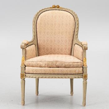 Karmstol, Louis XVI-stil, omkring 1900.