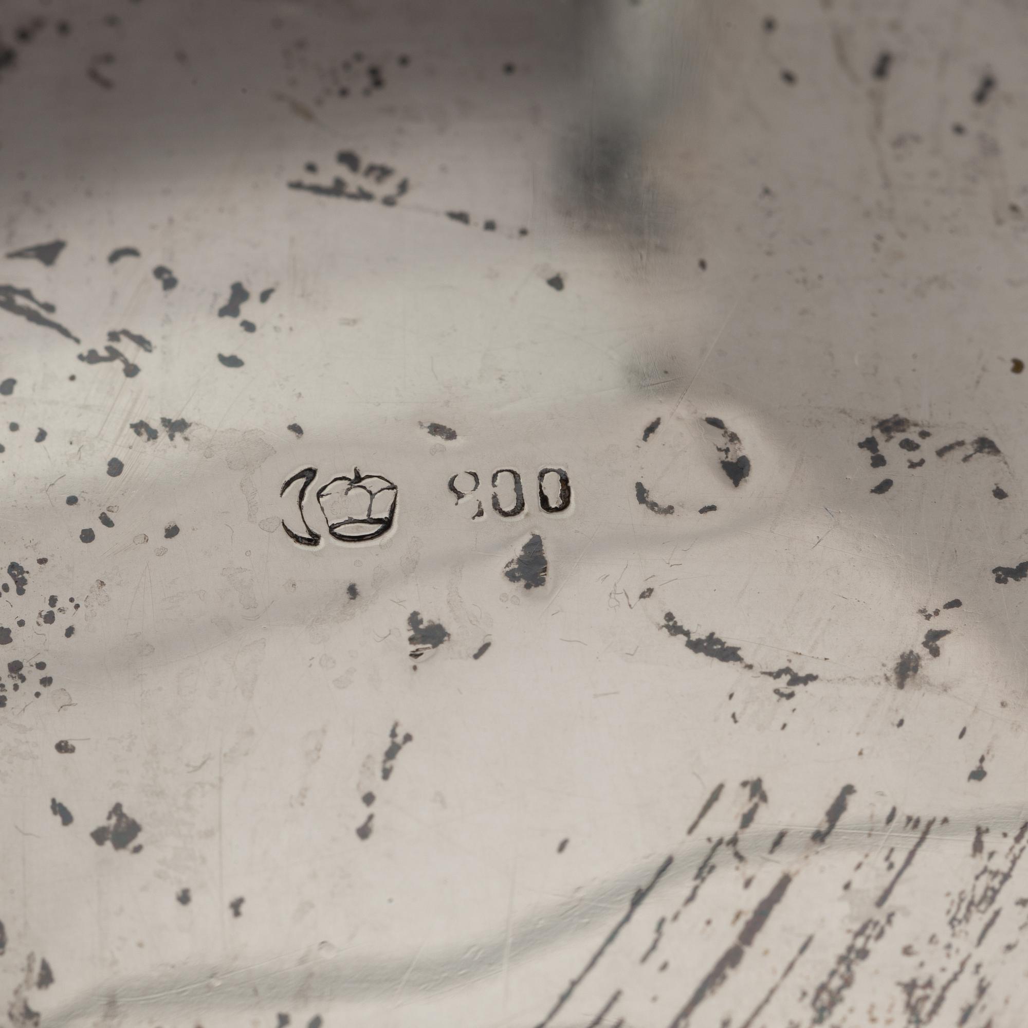 A German rococo style silver tea- and coffee service.