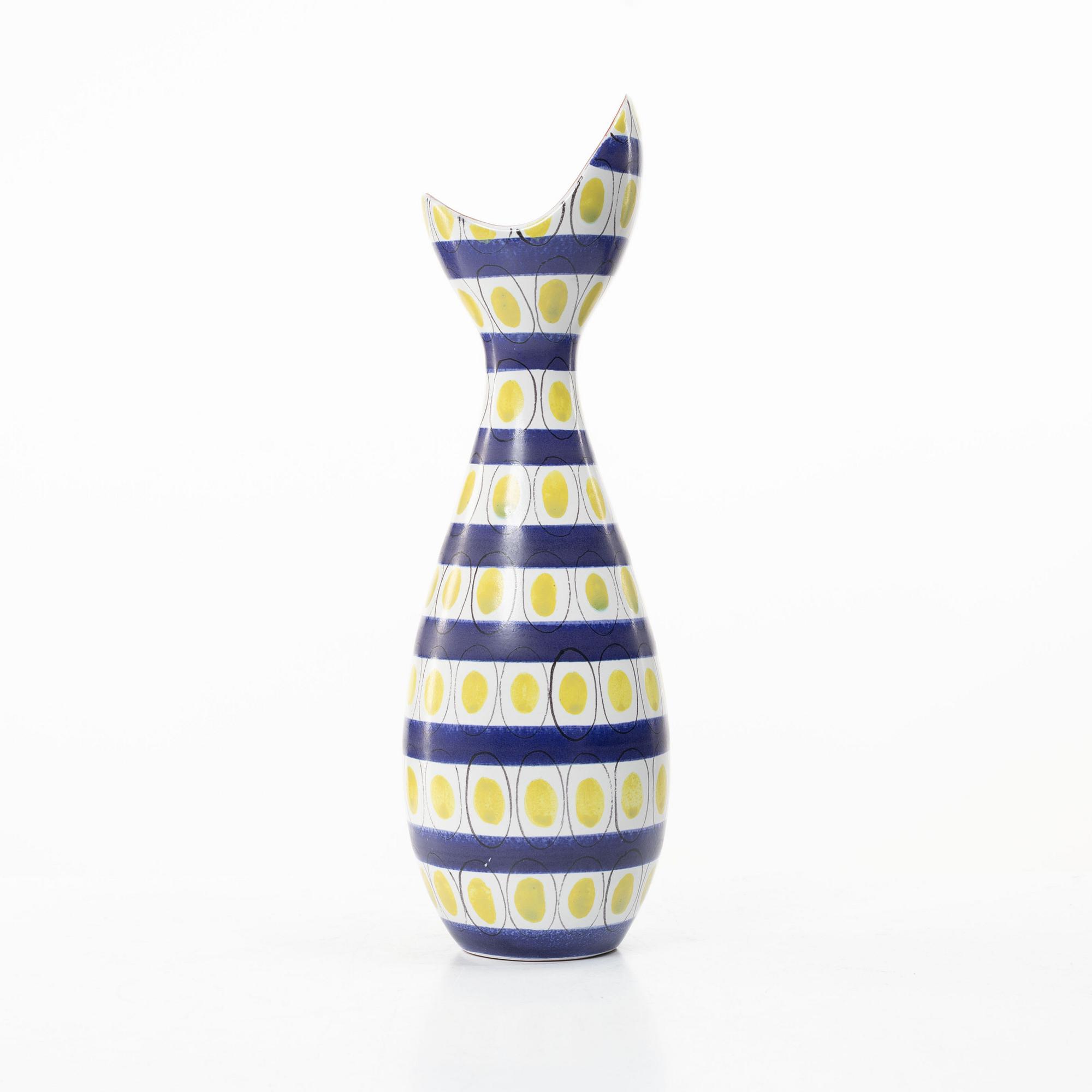 Stig Lindberg, Vase, faience, Gustavsbergs studio.