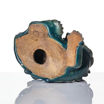 Wilhelm Kåge, a chamotte stoneware sculpture of a dragon puppy, Gustavsberg ca 1940.