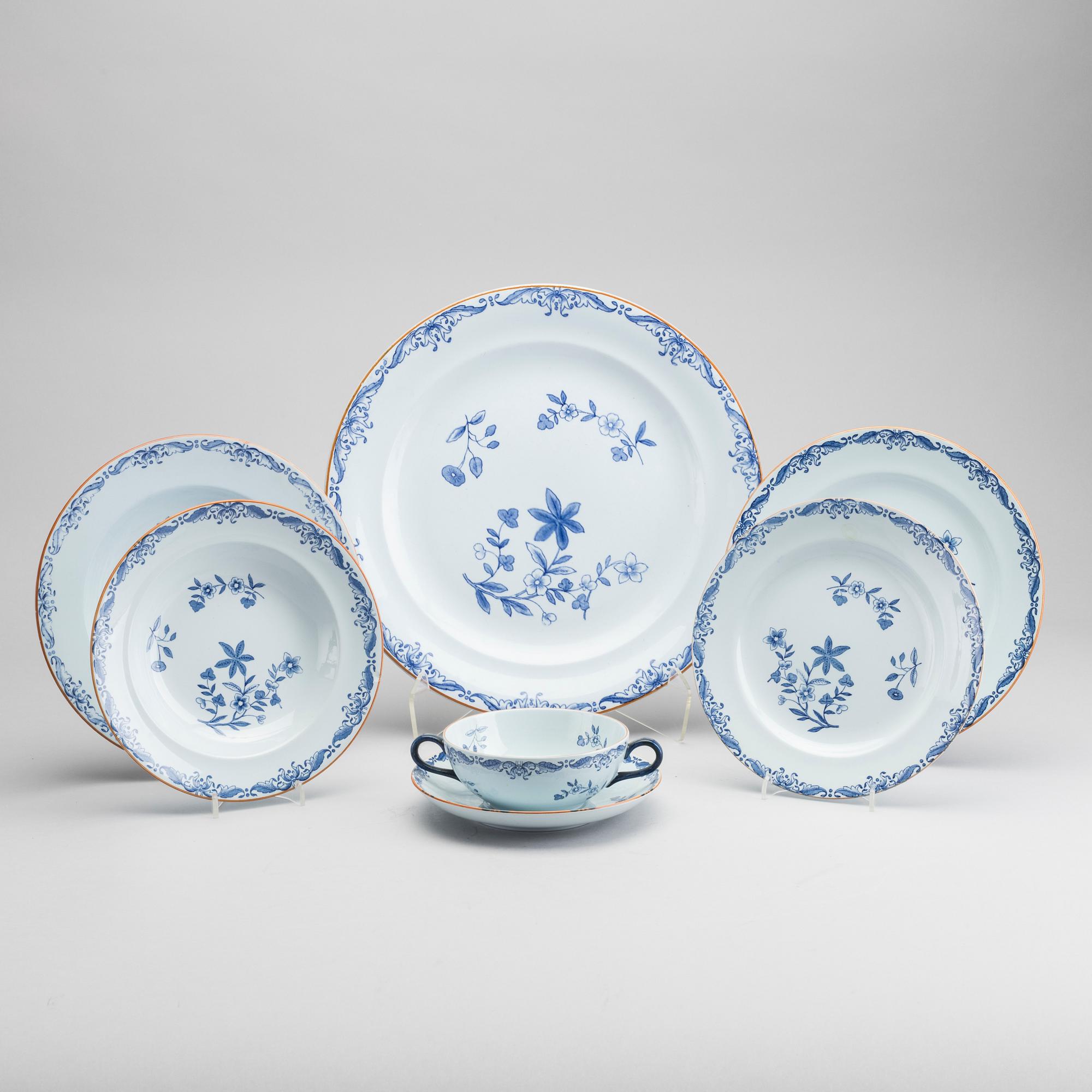 SERVIS, 24 delar, porslin, "Ostindia", Rörstrand, 1900-tal.