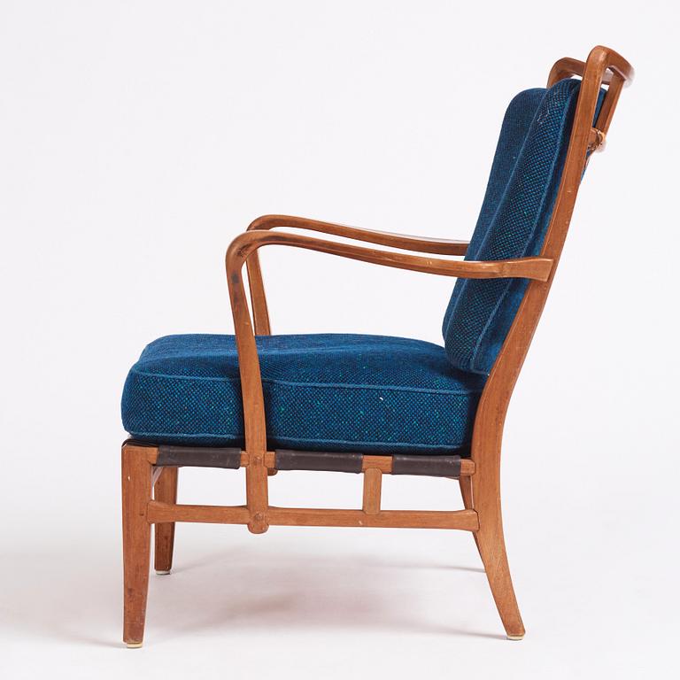Carl-Axel Acking, an easy chair, "NK Hantverk" Nordiska Kompaniet, 1940s. Provenance Carl Axel Acking.