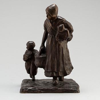 WILLIAM ZADIG, Sculpture. Signed. Bronze, height 28 cm.