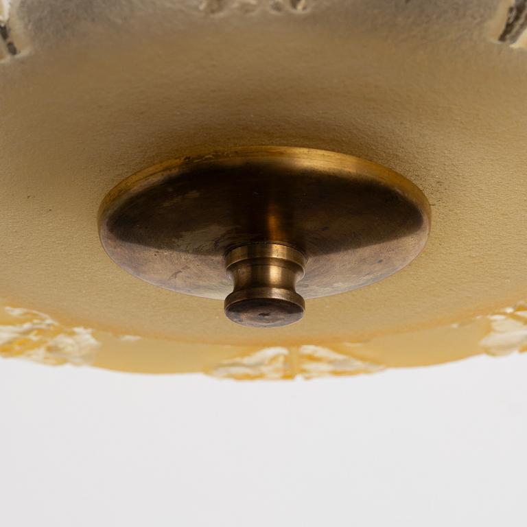 A Swedish Modern ceiling lamp, 1940s.