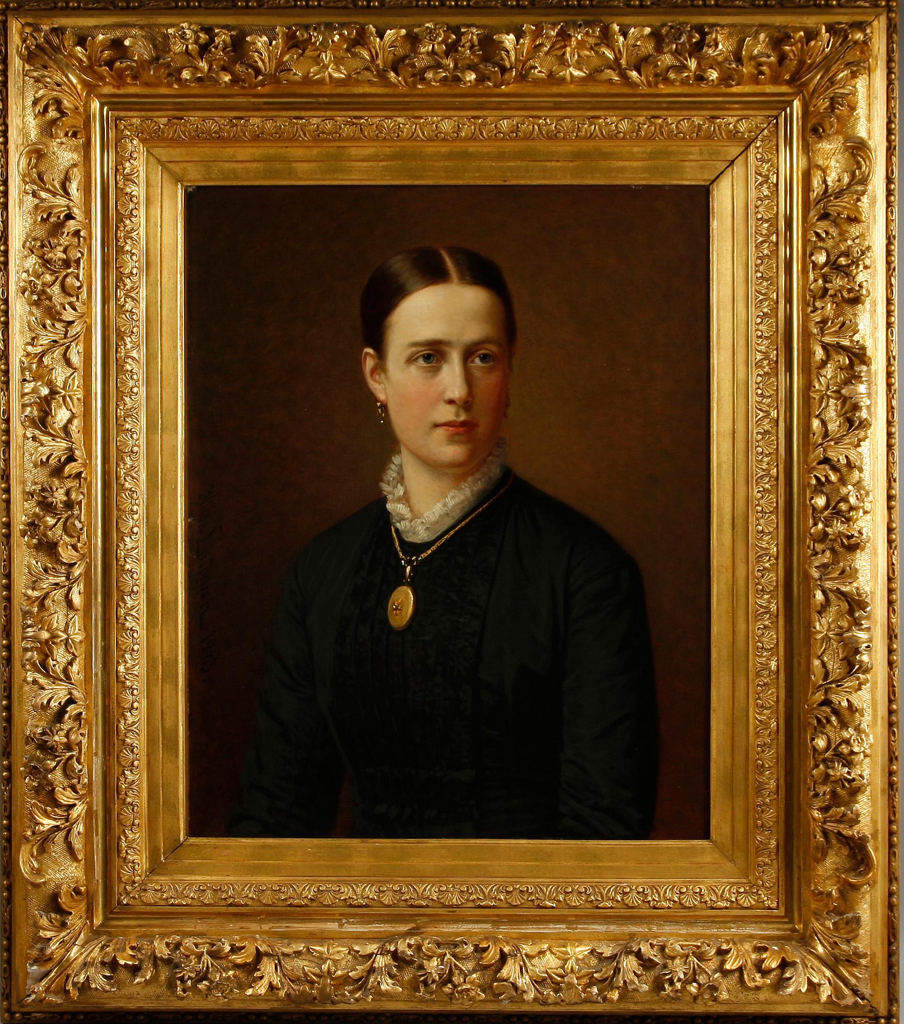 HILDA LINDGREN, olja på uppfordrad duk, sign och dat 1883.