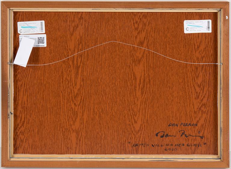 DAN PERRIN, mixed media, signed and dated 2010 verso.