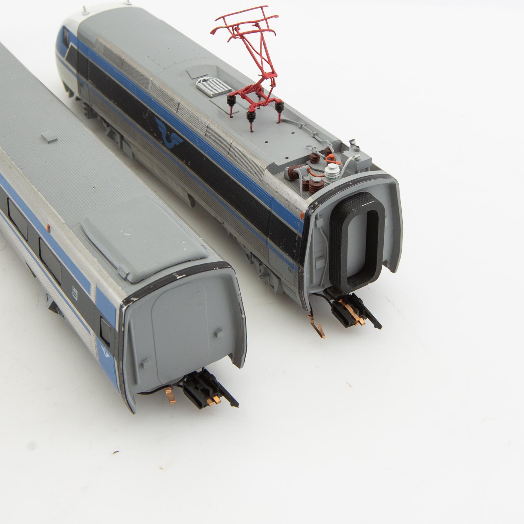 Ellok SJ Litt X2 skala 1/87 loknummer 2001  3 dlr i ask.