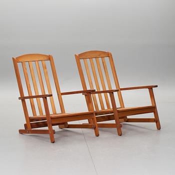 DÄCKSTOLAR, 2 st, 1900-talets mitt.